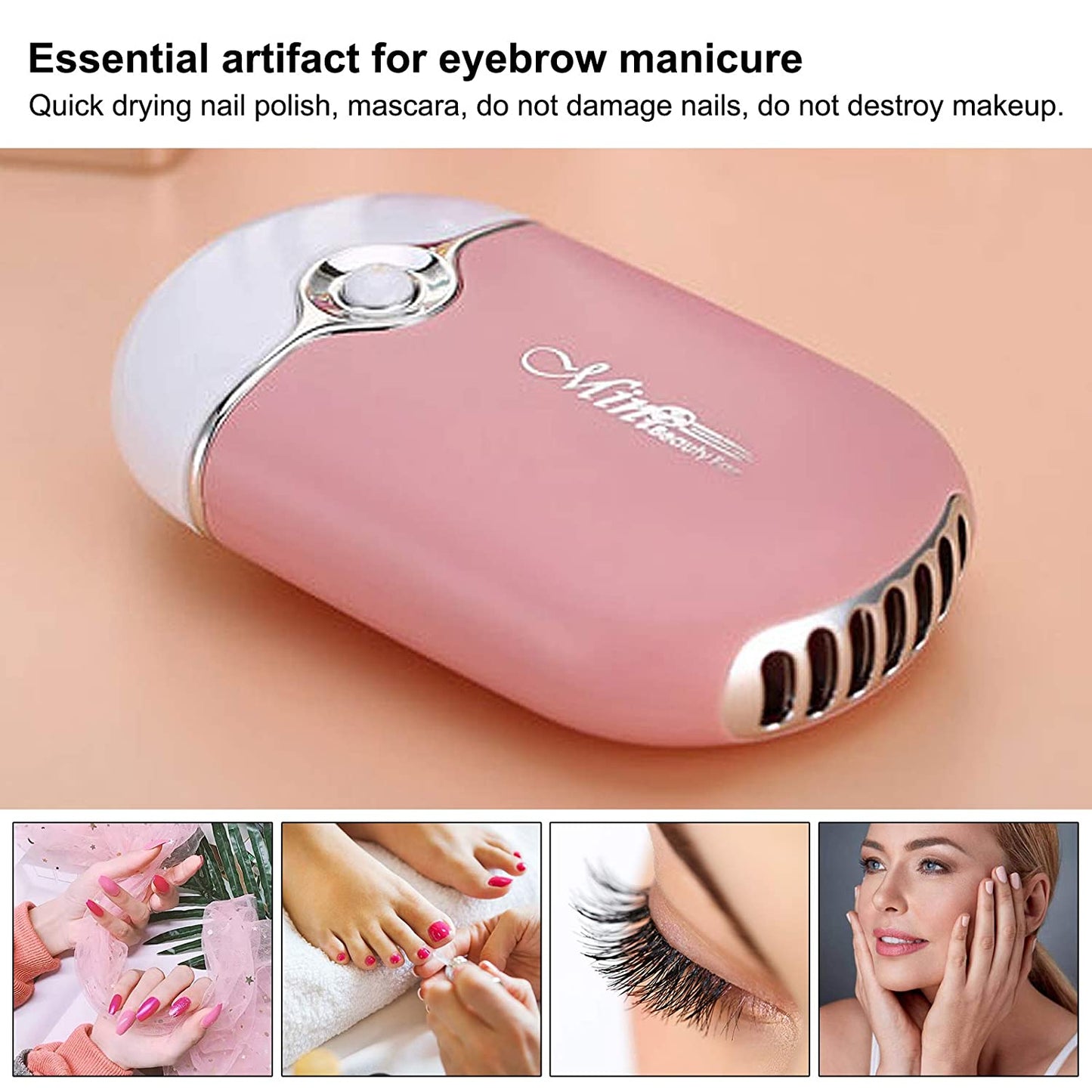 USB Eyelash Dryer Fan for Lash Extension Air Conditioning Blower Eyelash Fan Nail Polish Grafted Eye Lashes Dedicated Glue Dryer