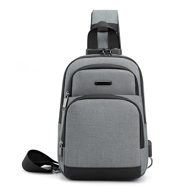 Business Crossbody Bags For Men Multi-function Waterproof Bag Male Large Capacity Laptop Chest Bags Portable Travel Unisex Bag