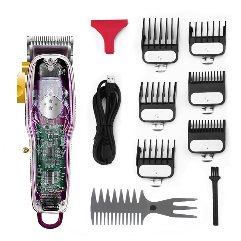 Professional Hair Cutting Machine Rechargeable Trimmer for Men Beard Barber Cordless Electric Shaver Easy Haircut