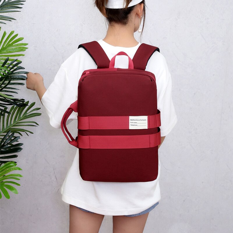 Men's backpack Multifunctional Waterproof Nylon Backpack Fashion Portable USB Charging Bag For Laptop 15.6 Inch