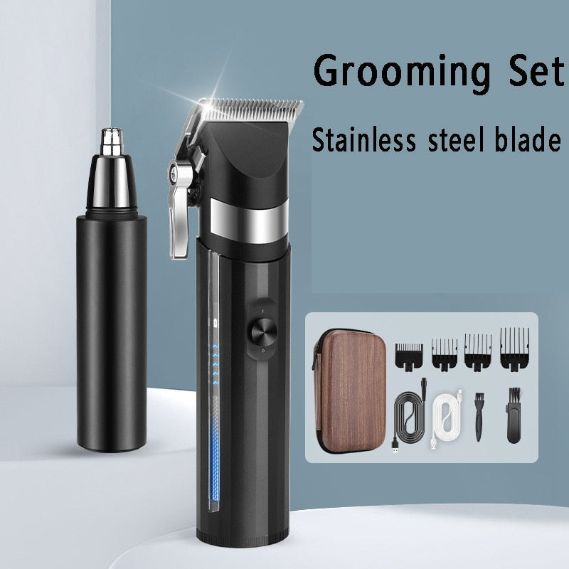 Electric Hair Trimming Kit Hair Clipper+Nose Hair Clipper Professional Hair Cutting Machine Electric Razor Beard Trimmer