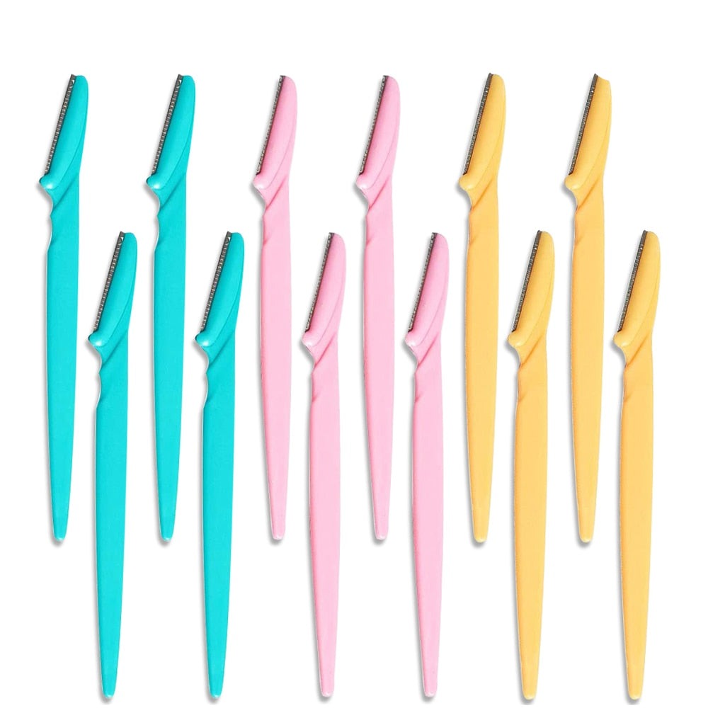 100Pcs Eyebrow Trimmer Blade Shaping Knife Eye Brow Epilation Face Blades Hair Removal Scraper Shaver Woman Makeup Tools