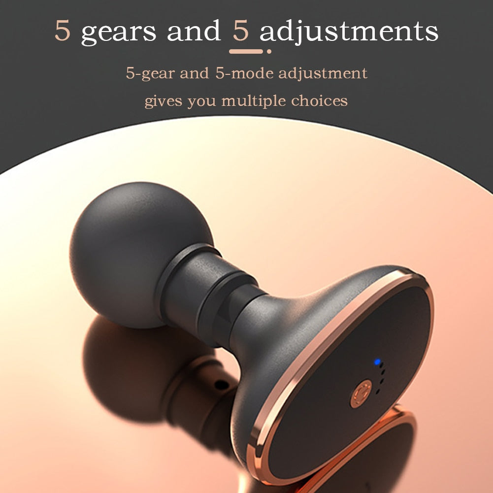 Electric Massage Gun Massage Machine Pain Relief Mini Vibration Back Massager Gun