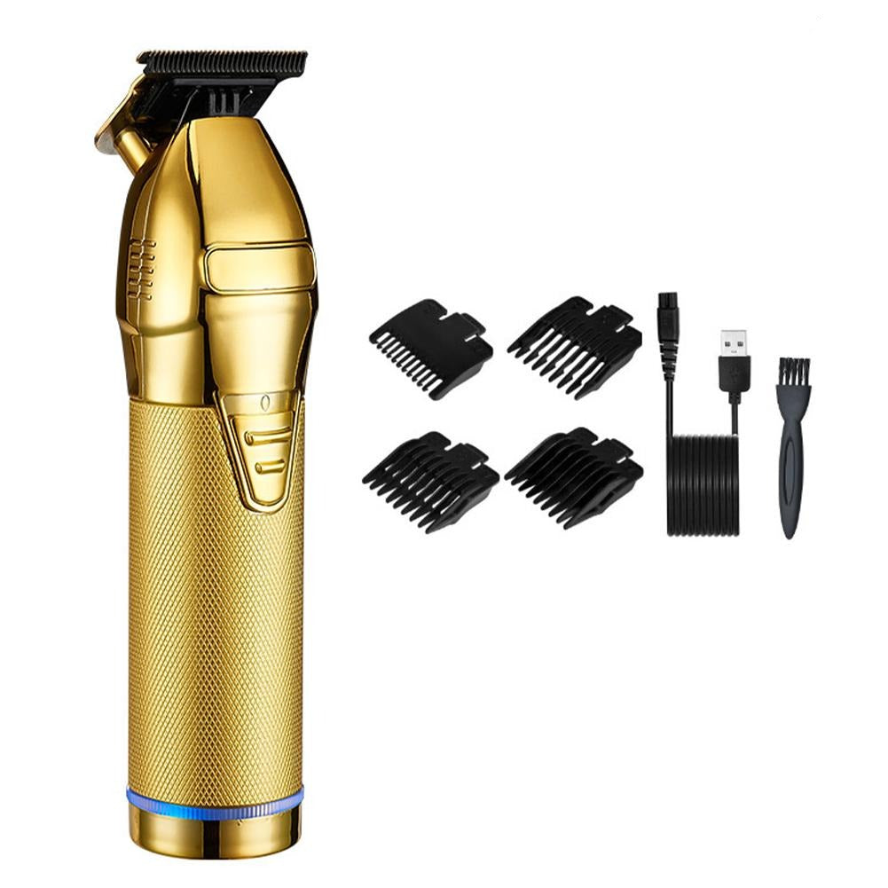 Professional Hair Trimmer Gold For Men Rechargeable Barber Cordless Hair Cutting T Machine Hair Styling Beard Trimmer