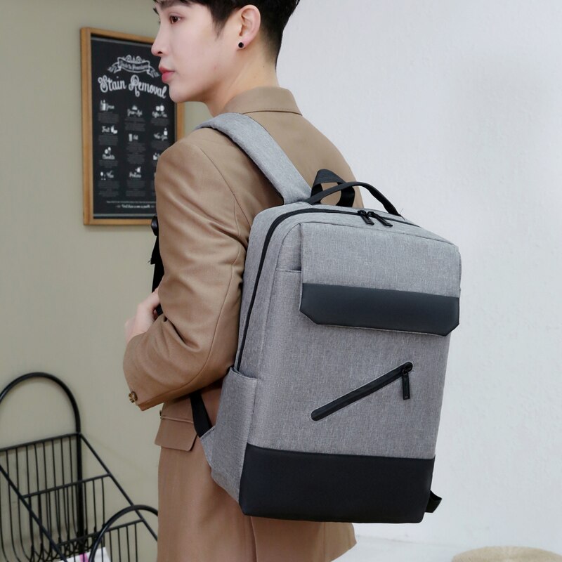 Men's Backpack Multifunction USB Charging Bag For Laptop Large Capacity Waterproof Rucksack Male Fashion Business Bagpack