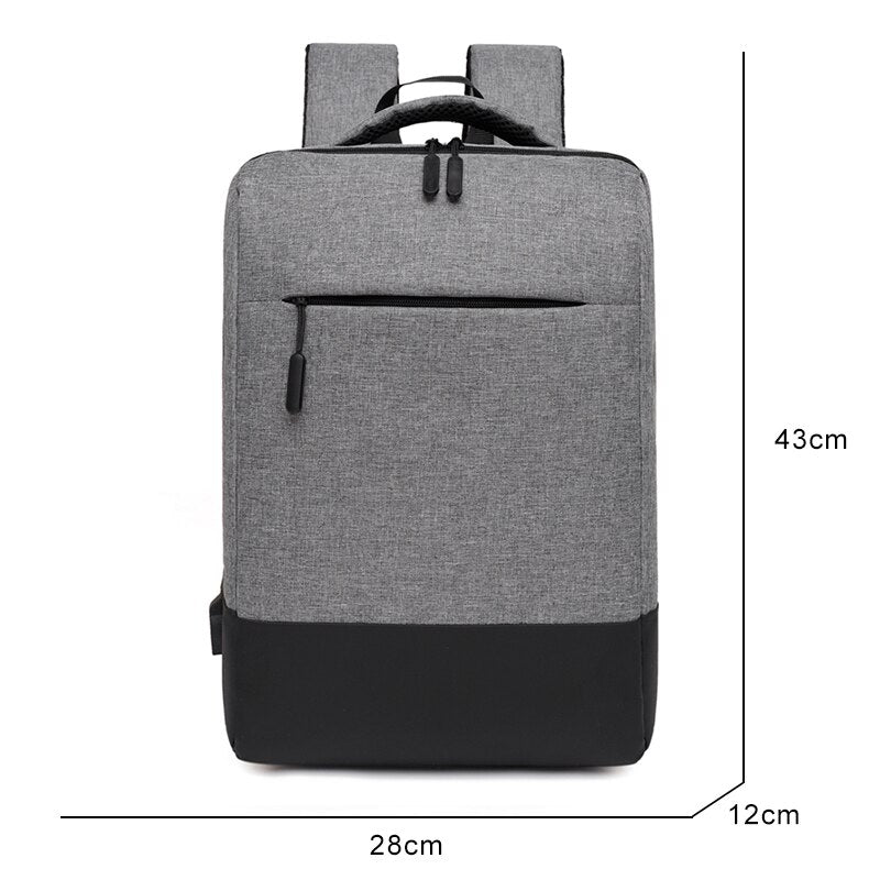 Multifunction Backpacks For Men Portable Waterproof Nylon Cloth Bag USB Charging Laptop Rucksack Male Business Casual Bagpack