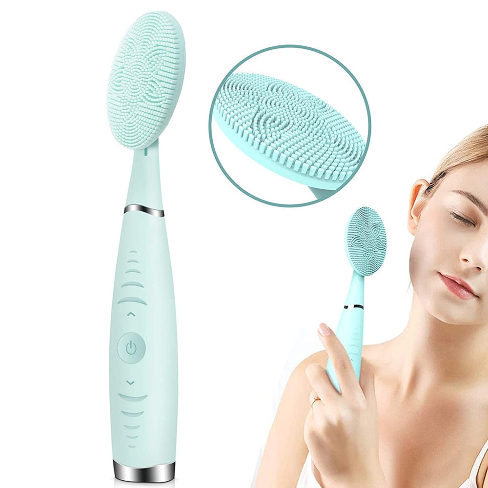 New Electric Facial Cleansing Brush Skin Pore Anti Aging Wrinkle Brush For Removing Skin's Blackheads Cosmetic Remove