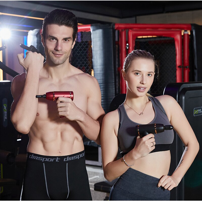 Mini USB Deep Tissue Massage Gun Muscle Relaxation Massage Equipment Muscle Relaxer Booster Fascia Gun for Gym