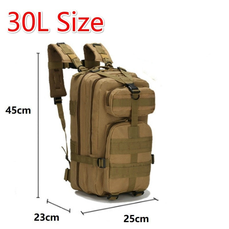 30L/50L 1000D Nylon Waterproof Backpack Outdoor Military Rucksacks Tactical Sports Camping Hiking Trekking Fishing Bag
