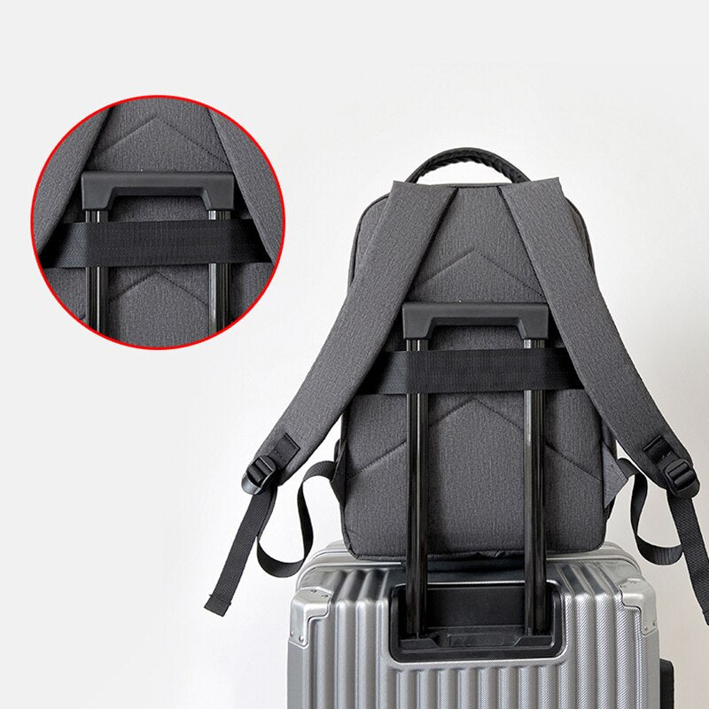 New Backpack For Men Multifunctional Business Waterproof Oxford Cloth Bag for Laptop 15 6 USB Charging Casual Rucksack Mans