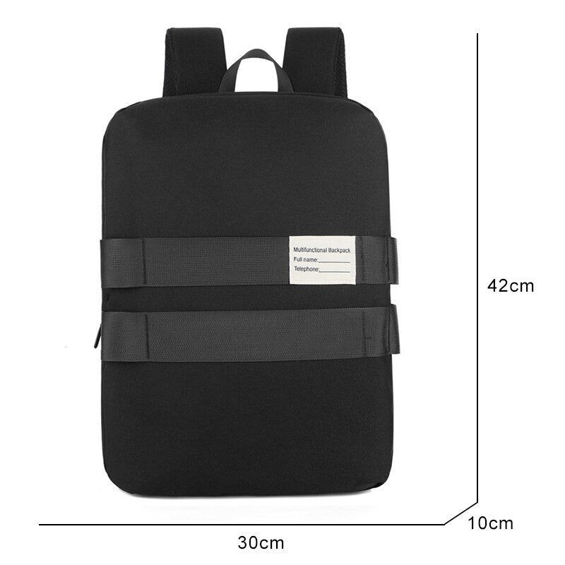 Men's backpack Multifunctional Waterproof Nylon Backpack Fashion Portable USB Charging Bag For Laptop 15.6 Inch