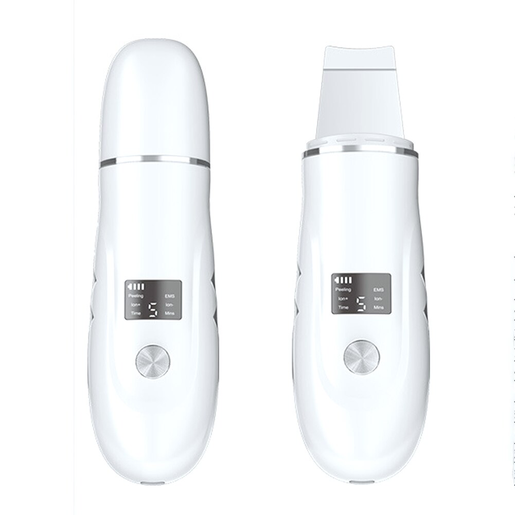 Ultrasonic Skin Scrubber Facial Peeling Blackhead Remover Deep Face Cleaning Pore Spatula Ultrasonic Face Cleaning Skin Scrubber