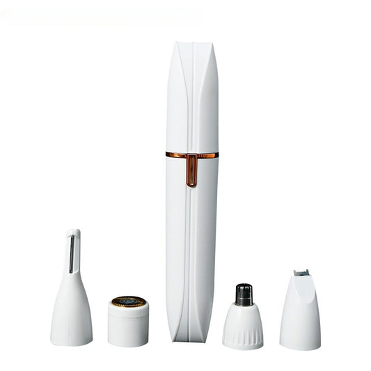 4 In 1 Electric Epilator Electric Eyebrow Nose Hair Trimmer Painless Shaver Depilator Face Body Hair Removal Tool For Men Women