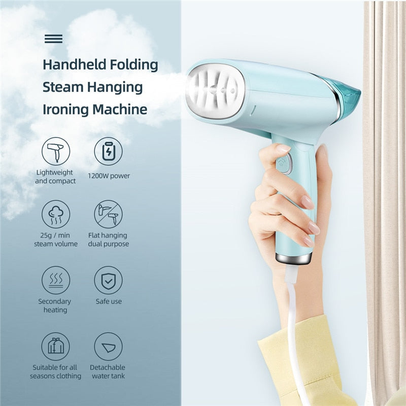 Handheld Portable Hanging Ironing Steam Iron Sterilization Mite Removal Wrinkles Flat Ironing Steam Iron Removal Ironing Machine