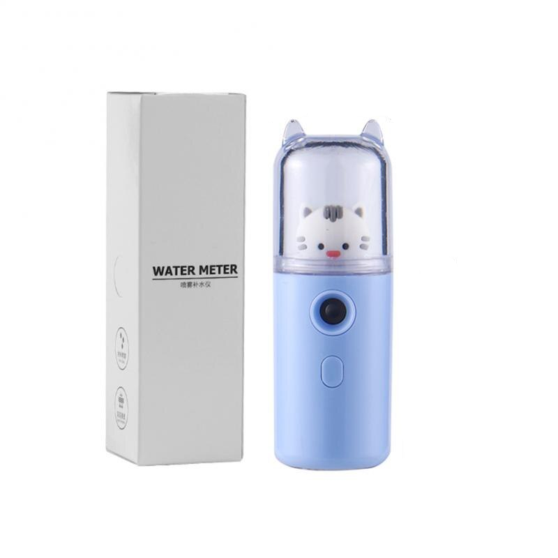 Cute Cat Mini Portable Hand-held Rehydrator Humidifier Face Sprayer USB Charging Water Replenishment Instrument 30ml